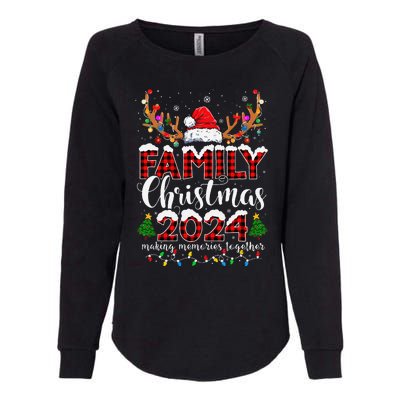 Family Christmas 2024 Matching Outfit Xmas Squad Santa Gift Womens California Wash Sweatshirt