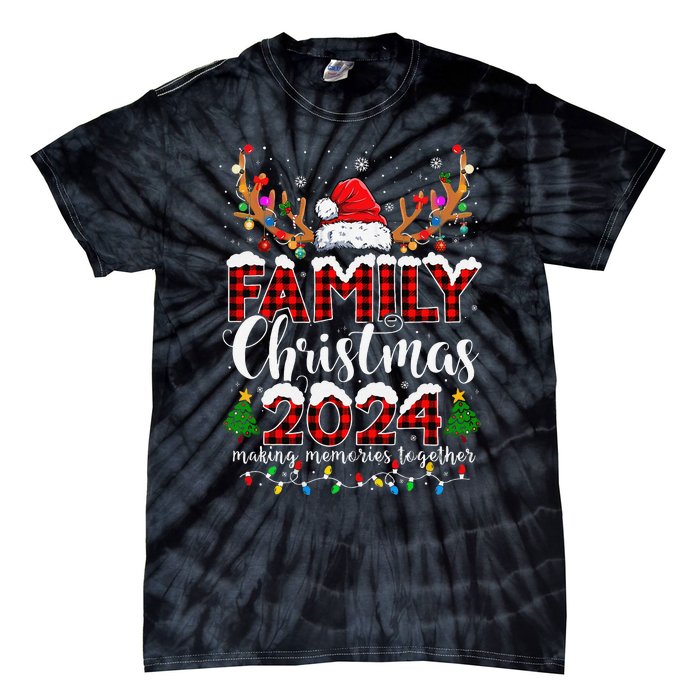 Family Christmas 2024 Matching Outfit Xmas Squad Santa Gift Tie-Dye T-Shirt