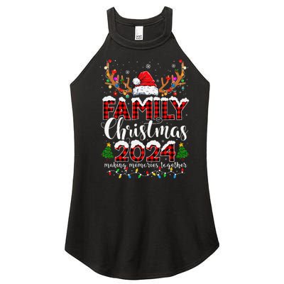 Family Christmas 2024 Matching Outfit Xmas Squad Santa Gift Women's Perfect Tri Rocker Tank