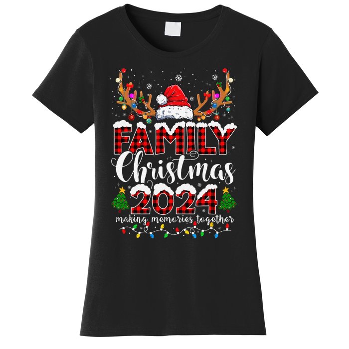 Family Christmas 2024 Matching Outfit Xmas Squad Santa Gift Women's T-Shirt