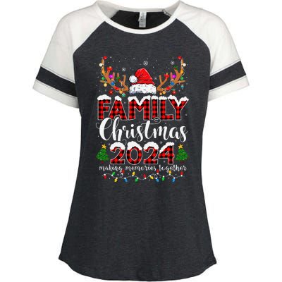 Family Christmas 2024 Matching Outfit Xmas Squad Santa Gift Enza Ladies Jersey Colorblock Tee