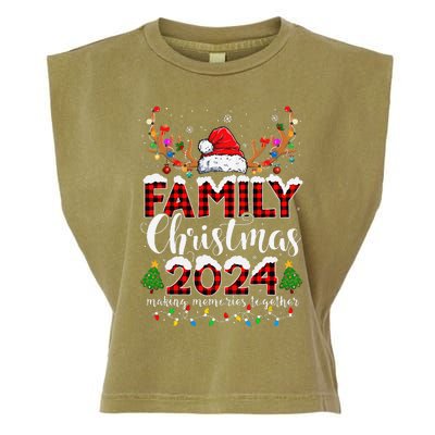 Family Christmas 2024 Matching Outfit Xmas Squad Santa Gift Garment-Dyed Women's Muscle Tee