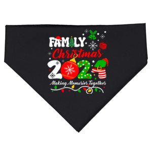 Family Christmas 2024 Making Memories Together Xmas Pajamas USA-Made Doggie Bandana