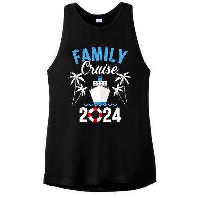 Family Cruise 2024 For Cruising Ship Vacation Ladies PosiCharge Tri-Blend Wicking Tank