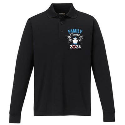 Family Cruise 2024 For Cruising Ship Vacation Performance Long Sleeve Polo