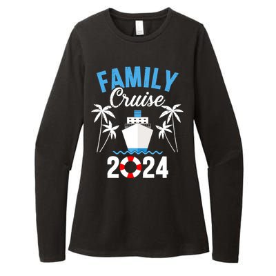 Family Cruise 2024 For Cruising Ship Vacation Womens CVC Long Sleeve Shirt