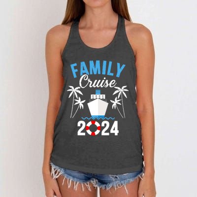 Family Cruise 2024 For Cruising Ship Vacation Women's Knotted Racerback Tank