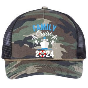 Family Cruise 2024 For Cruising Ship Vacation Retro Rope Trucker Hat Cap