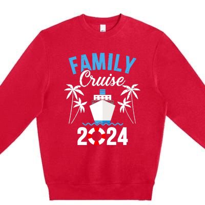 Family Cruise 2024 For Cruising Ship Vacation Premium Crewneck Sweatshirt