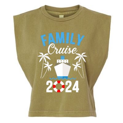 Family Cruise 2024 For Cruising Ship Vacation Garment-Dyed Women's Muscle Tee