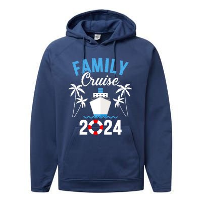 Family Cruise 2024 For Cruising Ship Vacation Performance Fleece Hoodie