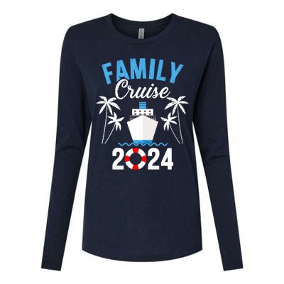 Family Cruise 2024 For Cruising Ship Vacation Womens Cotton Relaxed Long Sleeve T-Shirt