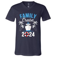 Family Cruise 2024 For Cruising Ship Vacation V-Neck T-Shirt