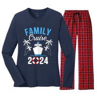 Family Cruise 2024 For Cruising Ship Vacation Women's Long Sleeve Flannel Pajama Set 