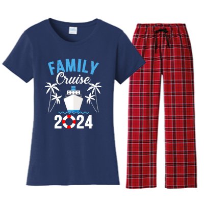 Family Cruise 2024 For Cruising Ship Vacation Women's Flannel Pajama Set