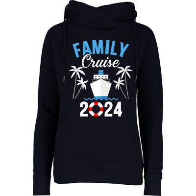 Family Cruise 2024 For Cruising Ship Vacation Womens Funnel Neck Pullover Hood