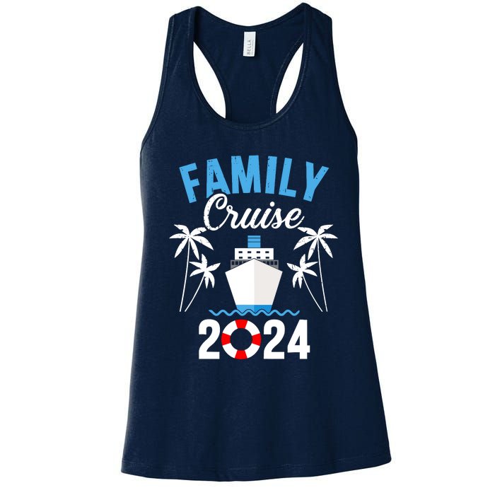 Family Cruise 2024 For Cruising Ship Vacation Women's Racerback Tank