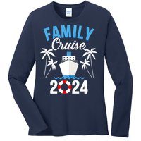 Family Cruise 2024 For Cruising Ship Vacation Ladies Long Sleeve Shirt