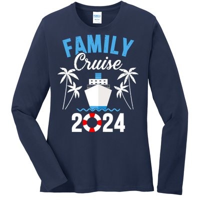 Family Cruise 2024 For Cruising Ship Vacation Ladies Long Sleeve Shirt