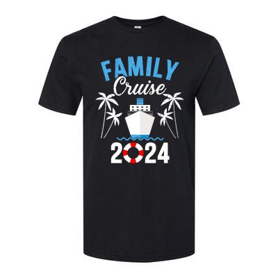 Family Cruise 2024 For Cruising Ship Vacation Softstyle CVC T-Shirt