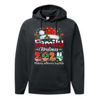 Family Christmas 2024 Matching Outfit Xmas Squad Santa Group Performance Fleece Hoodie