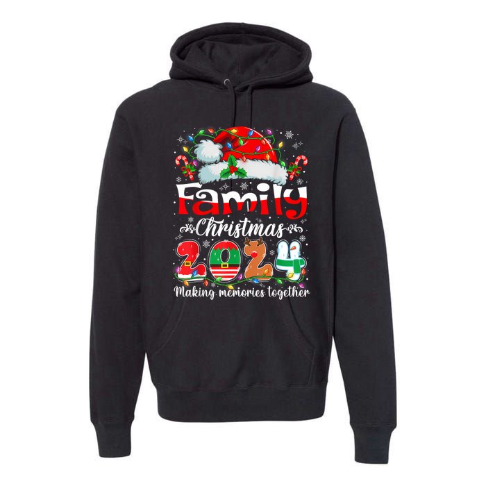 Family Christmas 2024 Matching Outfit Xmas Squad Santa Group Premium Hoodie