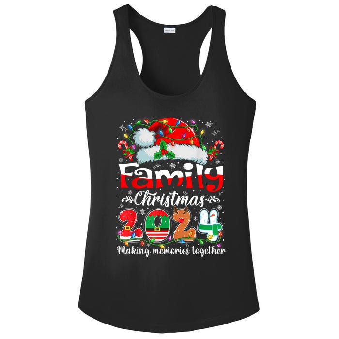 Family Christmas 2024 Matching Outfit Xmas Squad Santa Group Ladies PosiCharge Competitor Racerback Tank