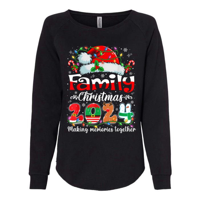 Family Christmas 2024 Matching Outfit Xmas Squad Santa Group Womens California Wash Sweatshirt