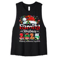 Family Christmas 2024 Matching Outfit Xmas Squad Santa Group Women's Racerback Cropped Tank