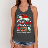 Family Christmas 2024 Matching Outfit Xmas Squad Santa Group Women's Knotted Racerback Tank