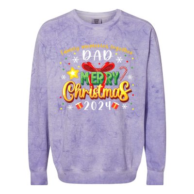 Family Christmas 2024 Matching Family Outfit Funny Christmas Colorblast Crewneck Sweatshirt