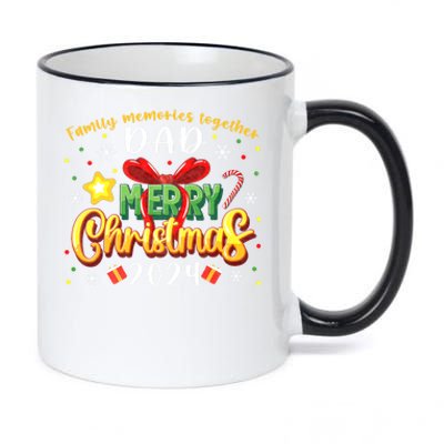 Family Christmas 2024 Matching Family Outfit Funny Christmas 11oz Black Color Changing Mug