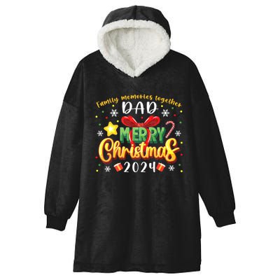 Family Christmas 2024 Matching Family Outfit Funny Christmas Hooded Wearable Blanket