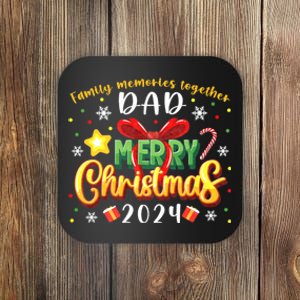 Family Christmas 2024 Matching Family Outfit Funny Christmas Coaster