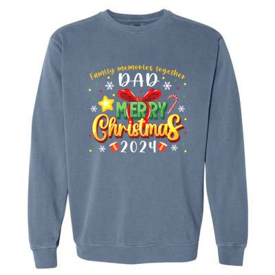 Family Christmas 2024 Matching Family Outfit Funny Christmas Garment-Dyed Sweatshirt