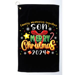 Family Christmas 2024 Matching Family Outfit Funny Christmas Platinum Collection Golf Towel