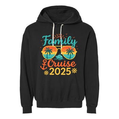 Family Cruise 2025 Summer Vacation Matching Family Cruise Garment-Dyed Fleece Hoodie