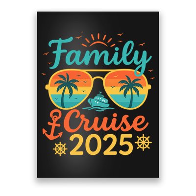 Family Cruise 2025 Summer Vacation Matching Family Cruise Poster