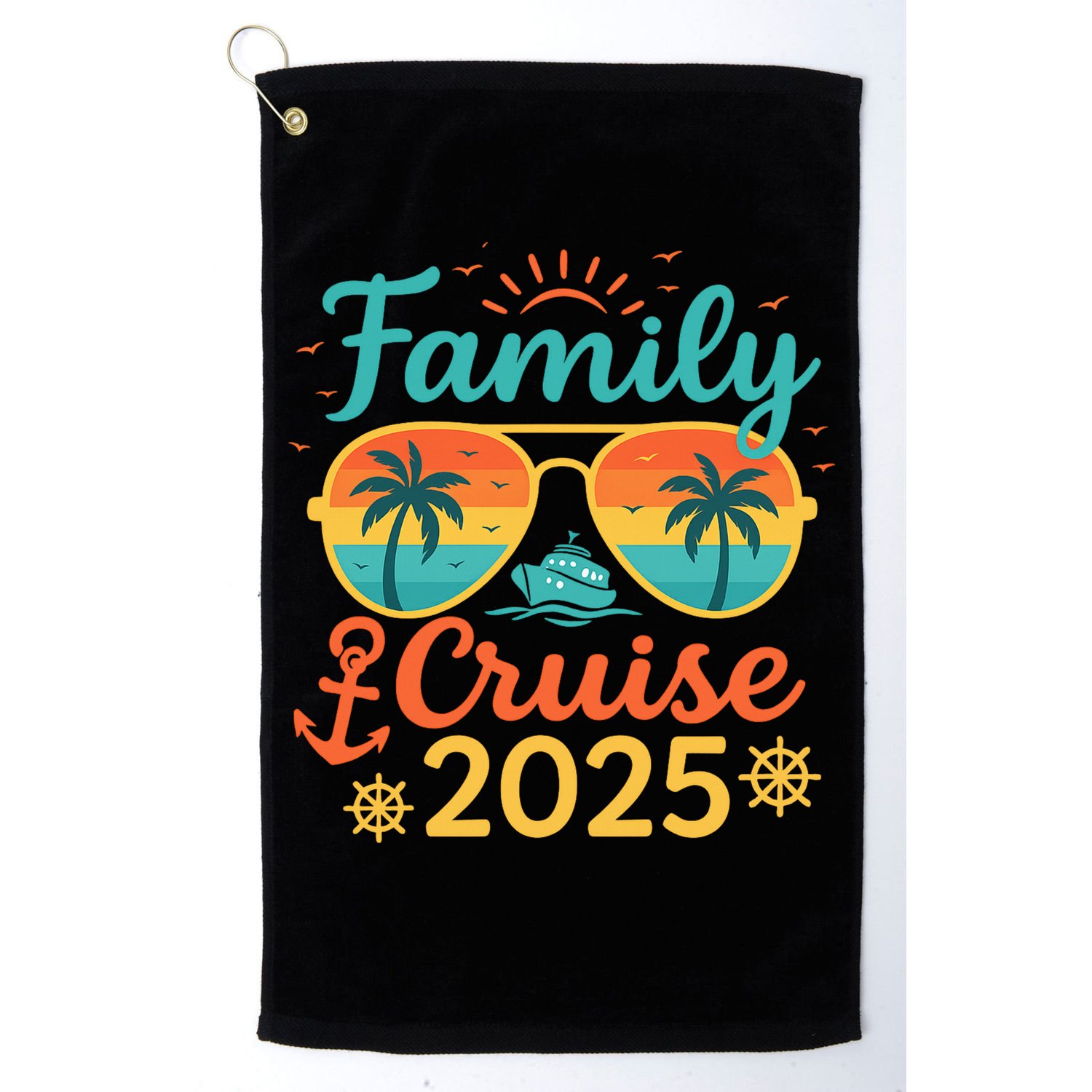 Family Cruise 2025 Summer Vacation Matching Family Cruise Golf Towel