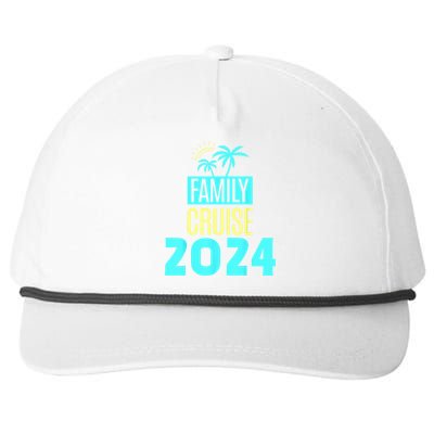 Family Cruise 2024 Travel Ship Vacation Snapback Five-Panel Rope Hat