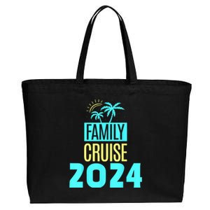 Family Cruise 2024 Travel Ship Vacation Cotton Canvas Jumbo Tote