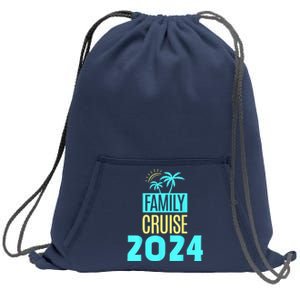 Family Cruise 2024 Travel Ship Vacation Sweatshirt Cinch Pack Bag