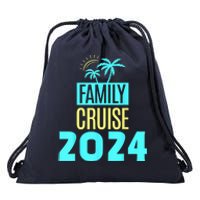 Family Cruise 2024 Travel Ship Vacation Drawstring Bag