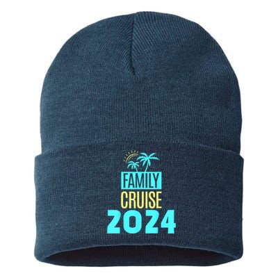 Family Cruise 2024 Travel Ship Vacation Sustainable Knit Beanie