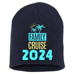 Family Cruise 2024 Travel Ship Vacation Short Acrylic Beanie