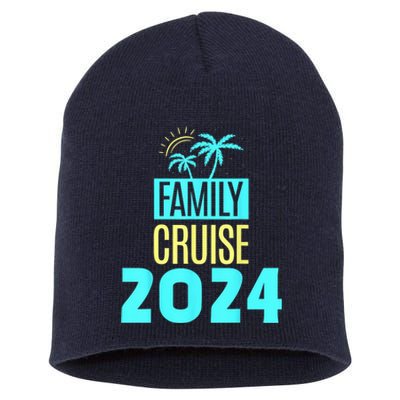 Family Cruise 2024 Travel Ship Vacation Short Acrylic Beanie