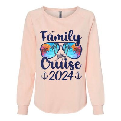 Family Cruise 2024 Family Vacation Matching Family Womens California Wash Sweatshirt