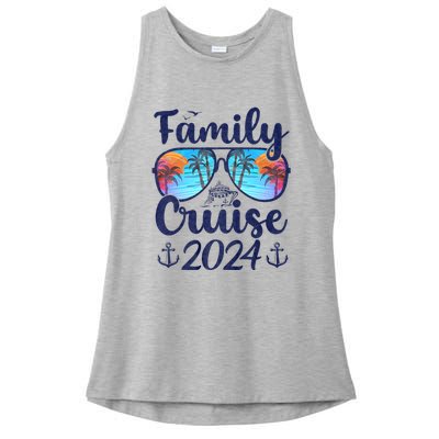 Family Cruise 2024 Family Vacation Matching Family Ladies PosiCharge Tri-Blend Wicking Tank