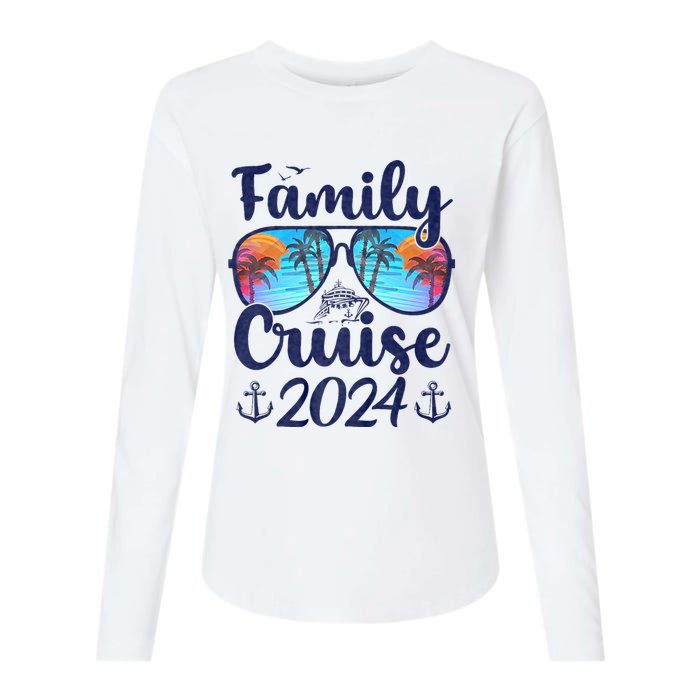 Family Cruise 2024 Family Vacation Matching Family Womens Cotton Relaxed Long Sleeve T-Shirt