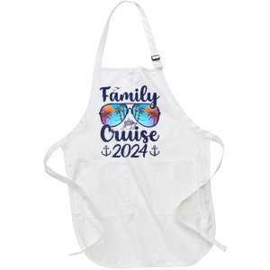 Family Cruise 2024 Family Vacation Matching Family Full-Length Apron With Pockets